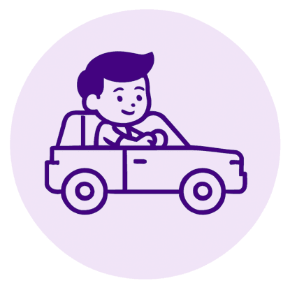 young and new drivers insurance icon